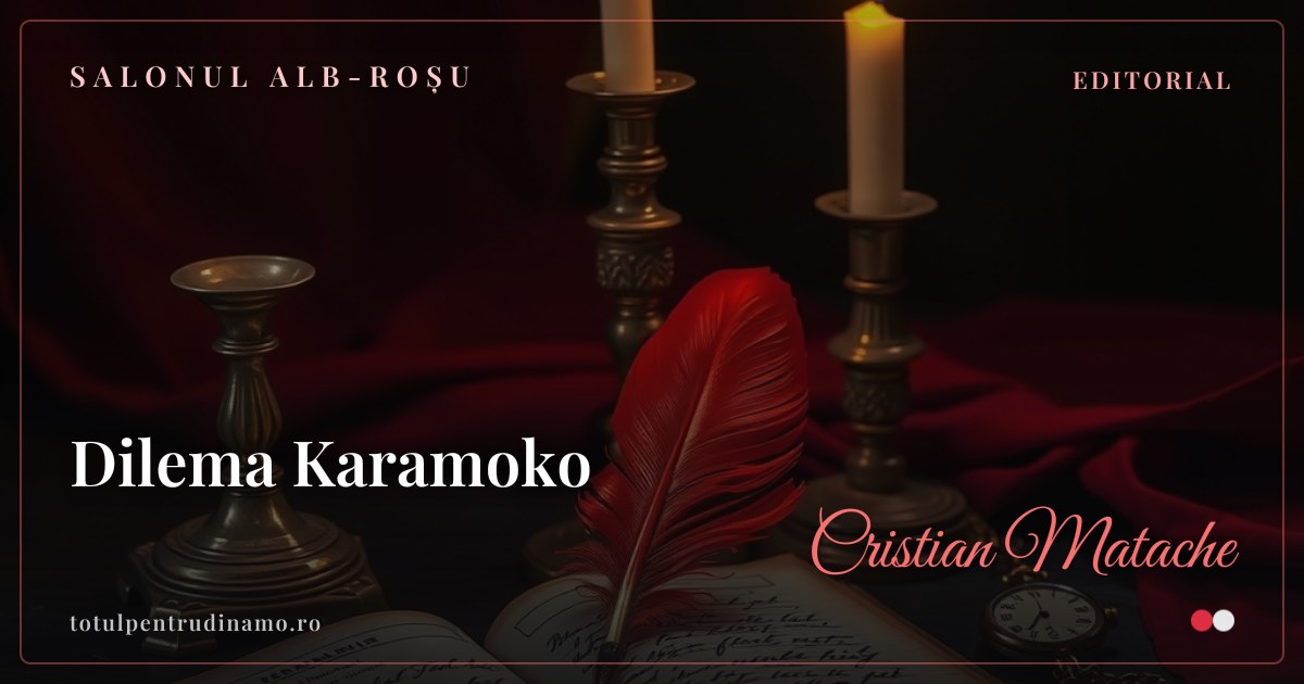 Sigiliul piesei „Dilema Karamoko" — Salonul alb-roșu