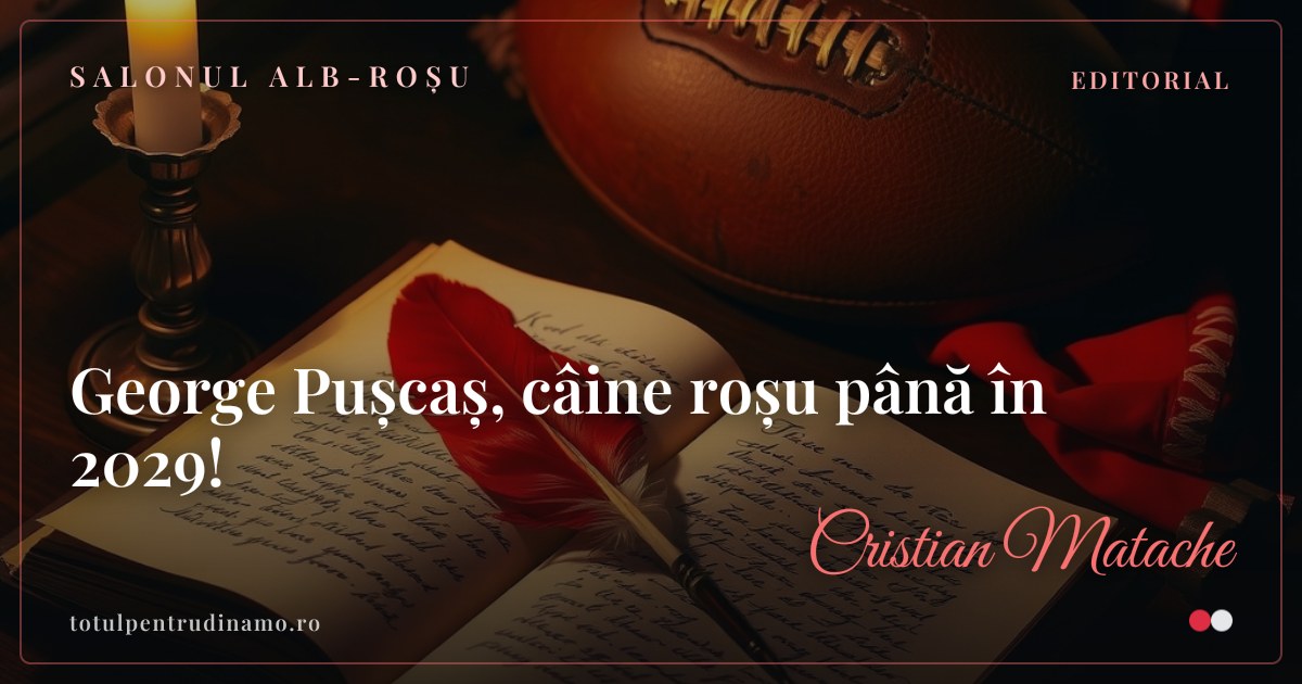 Sigiliul piesei „George Pușcaș, câine roșu până în 2029! " — Salonul alb-roșu