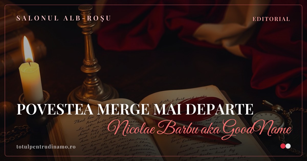 Sigiliul piesei „POVESTEA MERGE MAI DEPARTE" — Salonul alb-roșu