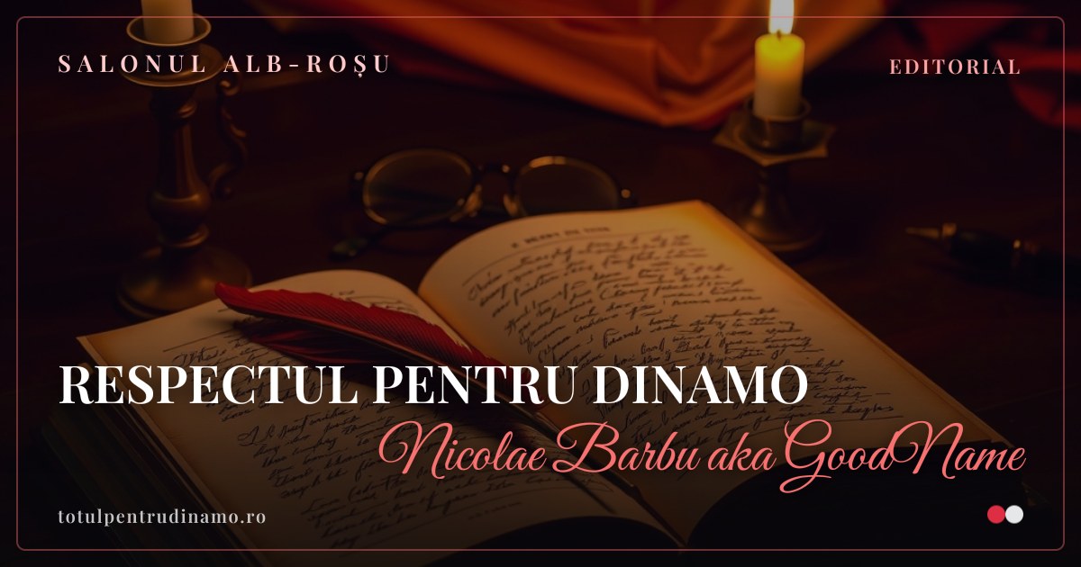 Sigiliul piesei „RESPECTUL PENTRU DINAMO" — Salonul alb-roșu