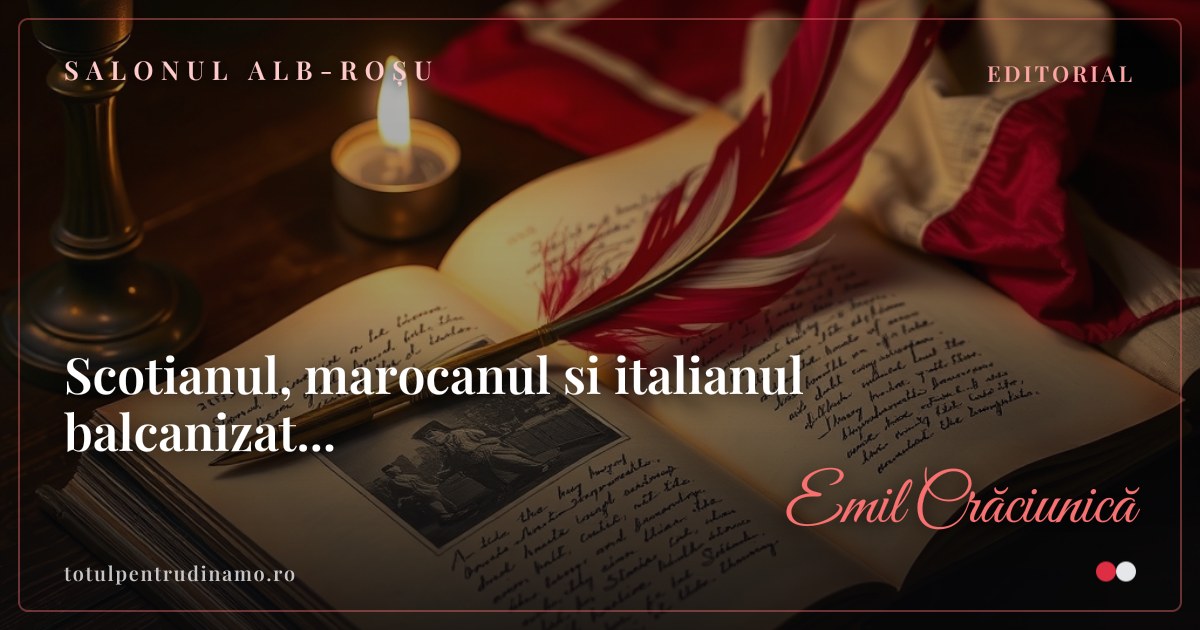 Sigiliul piesei „Scotianul, marocanul si italianul balcanizat..." — Salonul alb-roșu